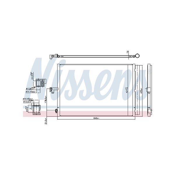 Kondensor, klimatanläggning Nissens ** first fit ** 940780 NISSENS
