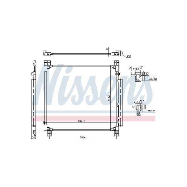 Kondensor, klimatanläggning Nissens ** first fit ** 940799 NISSENS