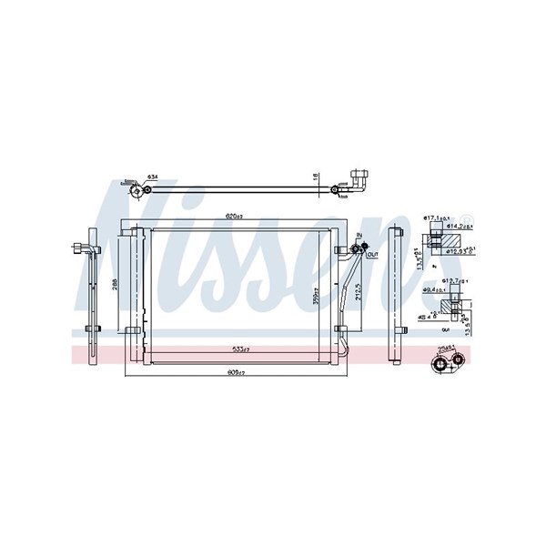 Kondensor, klimatanläggning Nissens ** first fit ** 941144 NISSENS