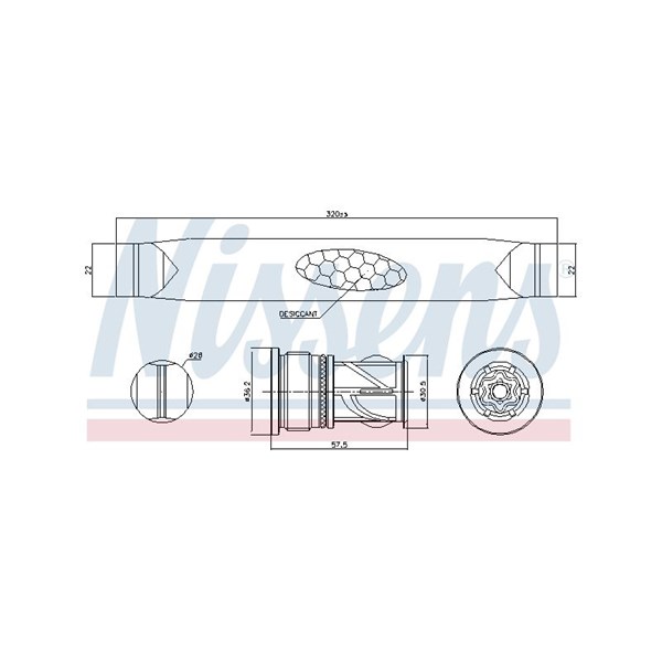 Torkfilter Nissens 95566 NISSENS Torkfilter Nissens 95566 NISSENS