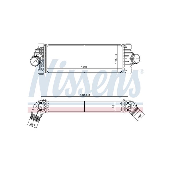 Intercooler Nissens 961230 NISSENS Intercooler Nissens 961230 NISSENS