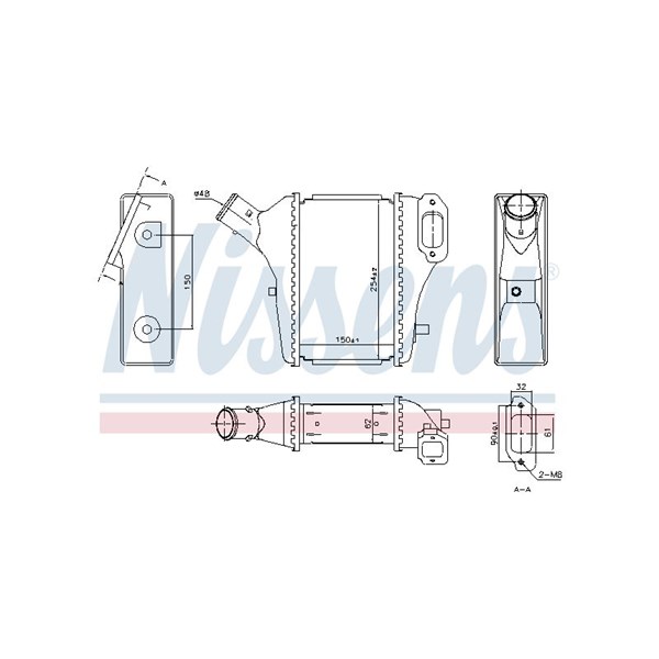 Intercooler Nissens 961421 NISSENS