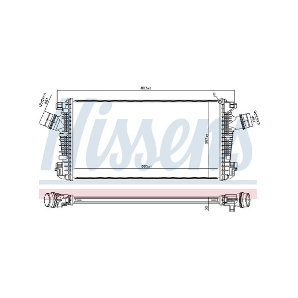 Intercooler Nissens 961543 NISSENS Intercooler Nissens 961543 NISSENS