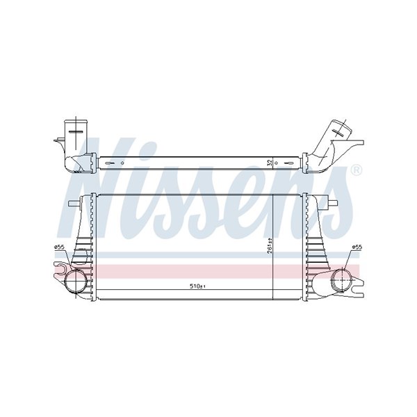 Intercooler Nissens 96393 NISSENS