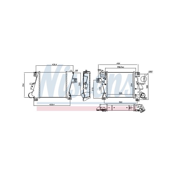 Intercooler Nissens 96407 NISSENS Intercooler Nissens 96407 NISSENS