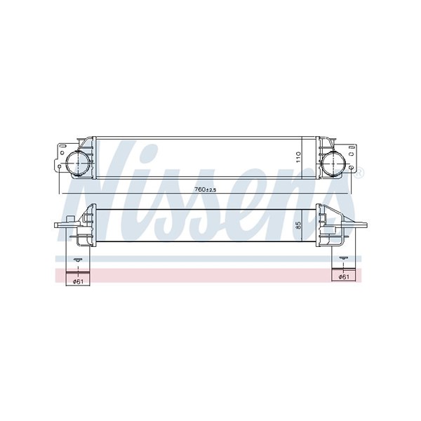Intercooler Nissens 96411 NISSENS