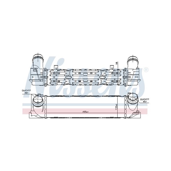 Intercooler Nissens 96450 NISSENS Intercooler Nissens 96450 NISSENS