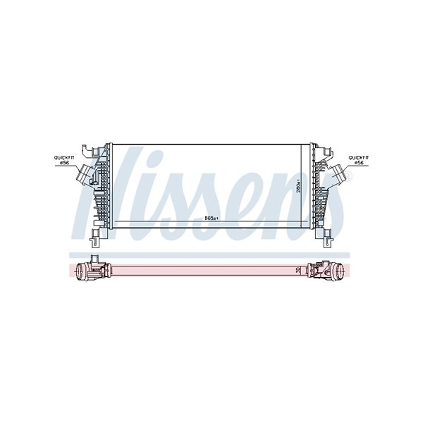 Intercooler Nissens 96454 NISSENS Intercooler Nissens 96454 NISSENS