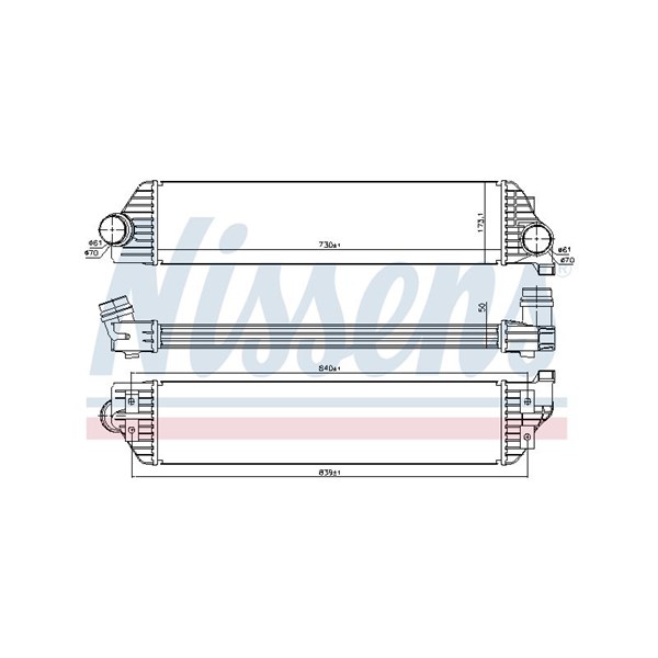 Intercooler Nissens 96501 NISSENS