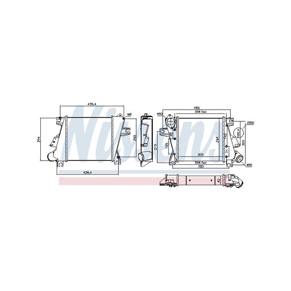 Intercooler Nissens 96527 NISSENS Intercooler Nissens 96527 NISSENS