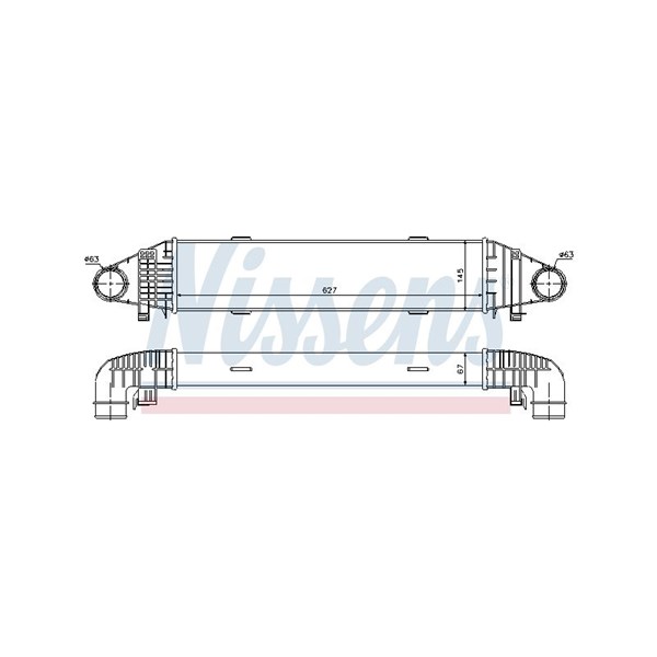 Intercooler Nissens 96597 NISSENS Intercooler Nissens 96597 NISSENS