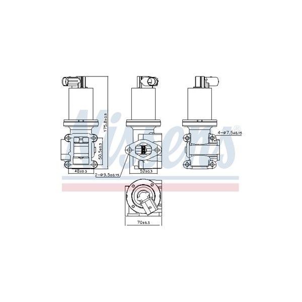 Egr-ventil Nissens ** first fit ** 98180 NISSENS