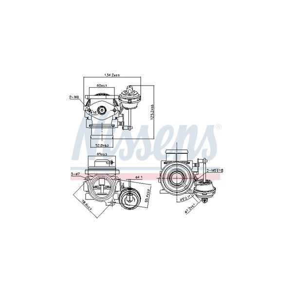 Egr-ventil Nissens ** first fit ** 98182 NISSENS