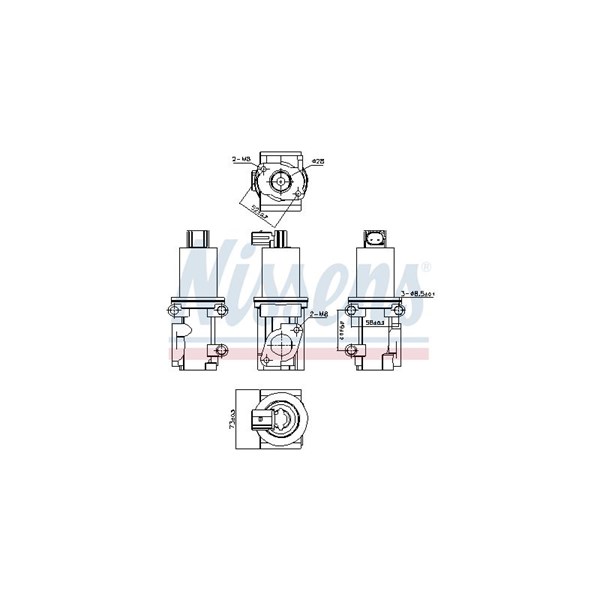 Egr-ventil Nissens ** first fit ** 98185 NISSENS