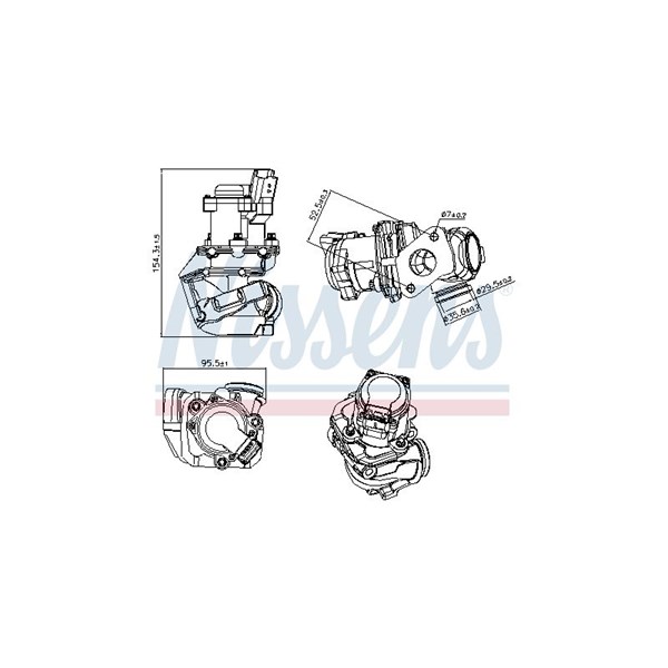 Egr-ventil Nissens ** first fit ** 98188 NISSENS