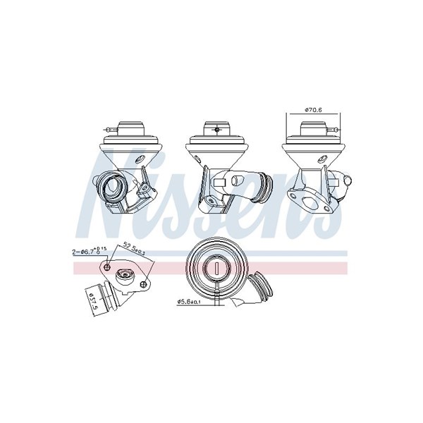 Egr-ventil Nissens ** first fit ** 98228 NISSENS