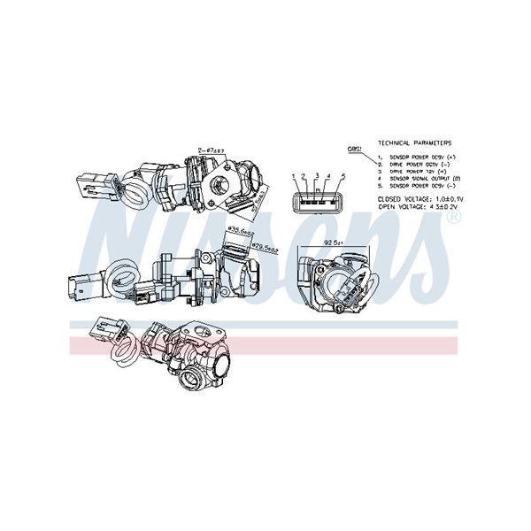 Egr-ventil Nissens ** first fit ** 98244 NISSENS Egr-ventil Nissens ** first fit ** 98244 NISSENS