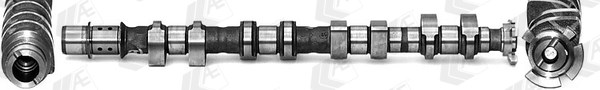 Kamaxel, Avgas-/utsläppssidan Kamaxel, Avgas-/utsläppssidan