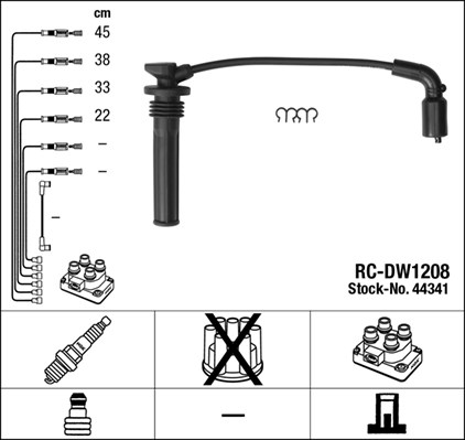 Tändkabelsats Ngk 44341 NGK