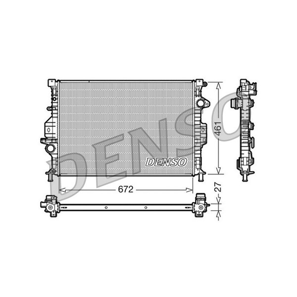 Kylare, motorkylning Denso DRM10069 DENSO