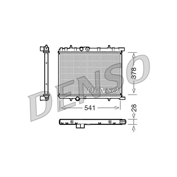 Kylare, motorkylning Denso DRM21032 DENSO