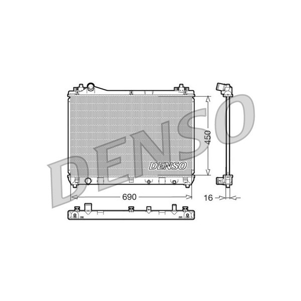 Kylare, motorkylning Denso DRM47011 DENSO