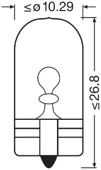 Glödlampa OSRAM COOL BLUE INTENSE  W5W W2,1x9,5d, Bak, Fram, Fram OSRAM