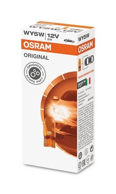 Glödlampa OSRAM ORIGINAL WY5W W2,1x9,5d, Fram, Bak, Ytterspegel,  OSRAM