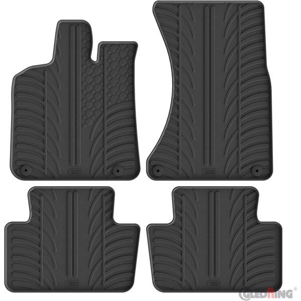 Gummimattor Porsche Macan (95B) 2014-, Fram eller bak GledRing