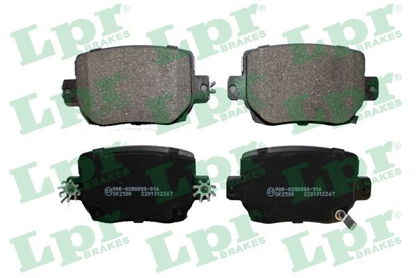 Bromsbeläggsats, Bakaxel Lpr 05P2267 LPR