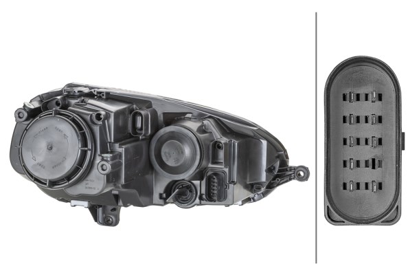 Strålkastare 12V, Höger Hella 1EG 247 007-581 HELLA