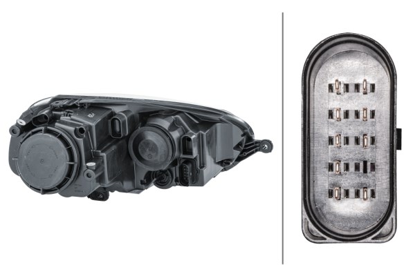 Strålkastare 12V, Vänster Hella 1EG 247 007-611 HELLA