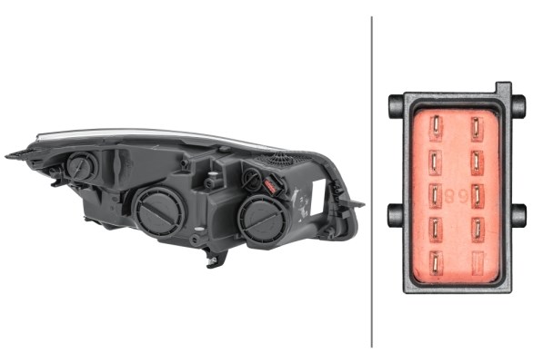 Strålkastare 12V, Vänster Hella 1EJ 009 630-311 HELLA Strålkastare 12V, Vänster Hella 1EJ 009 630-311 HELLA