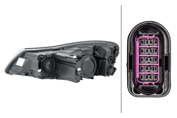 Strålkastare 12V, Höger Hella 1EL 247 052-261 HELLA