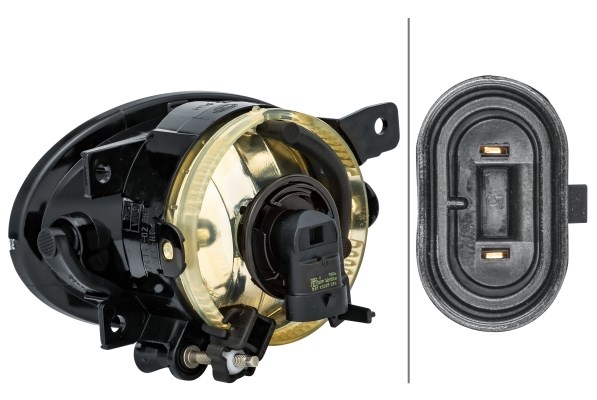 Dimljus 12V, Höger Hella 1N0 010 375-321 HELLA