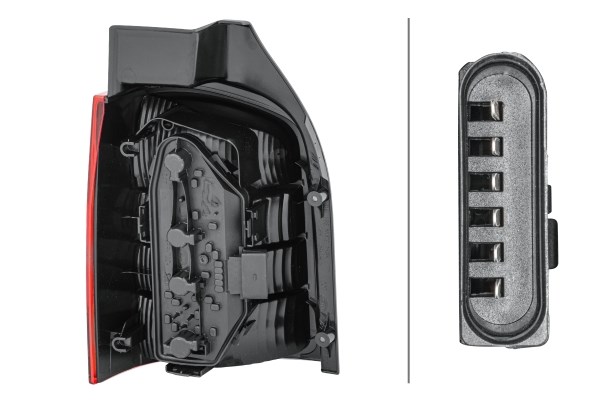 Baklykta 12V, Höger Hella 2SK 008 579-221 HELLA