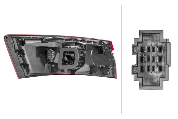 Baklykta 12V, Höger Hella 2SK 354 832-041 HELLA