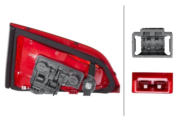 Baklykta 12V, Höger Hella 2TZ 009 687-101 HELLA