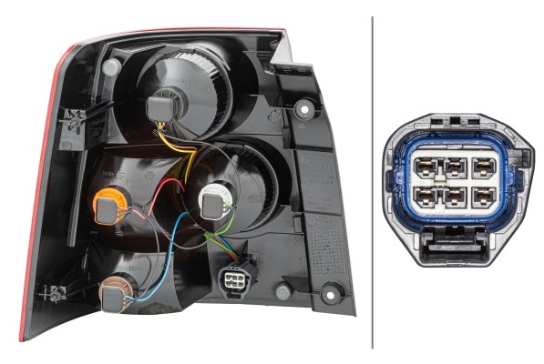 Baklykta 12V, Höger Hella 2VP 238 023-161 HELLA