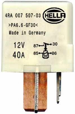 Relä, glödstiftssystem 12V Hella 4RA 007 507-031 HELLA