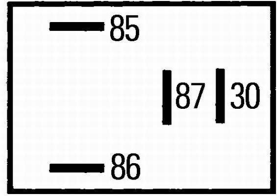 Relä, huvudström, Bagageutrymme, Motorrum, Kupé Hella 4RA 933 766 HELLA