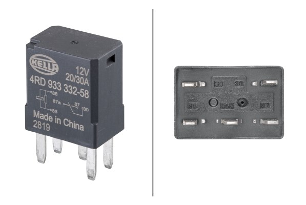 Relä, huvudström 12V Hella 4RD 933 332-581 HELLA