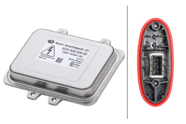 Förkopplad gasutledningslampa 12V Hella 5DV 009 000-001 HELLA
