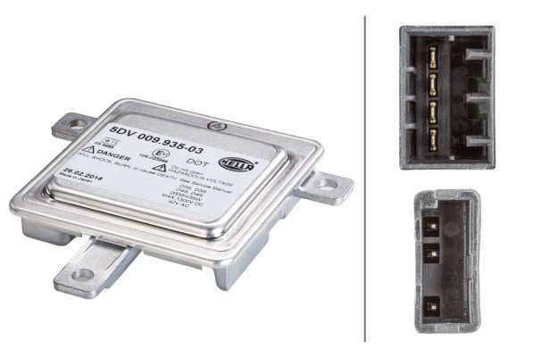 Förkopplad gasutledningslampa 12V Hella 5DV 009 935-031 HELLA