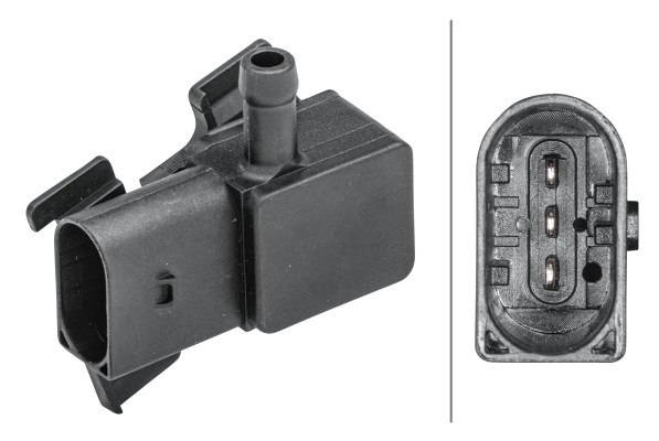 Sensor, avgastryck HELLA