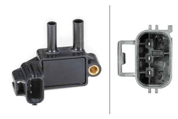 Sensor, avgastryck Hella 6PP 009 409-341 HELLA