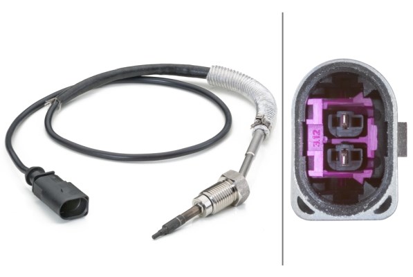 Sensor, avgastemperatur Hella 6PT 014 494-261 HELLA