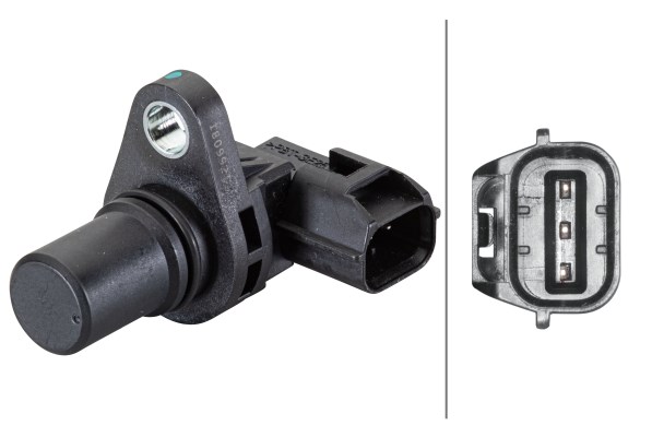 Sensor, kamaxelgivare, Bak, Fram, Tvåsidig, Insugssidan Hella 6PU HELLA