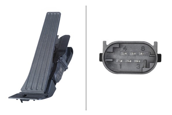 Sensor, gaspedalposition Hella 6PV 010 946-281 HELLA