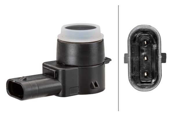 Sensor, parkeringshjälp, Bak, Fram, Inre, Ytter, Tvåsidig, Fram e HELLA